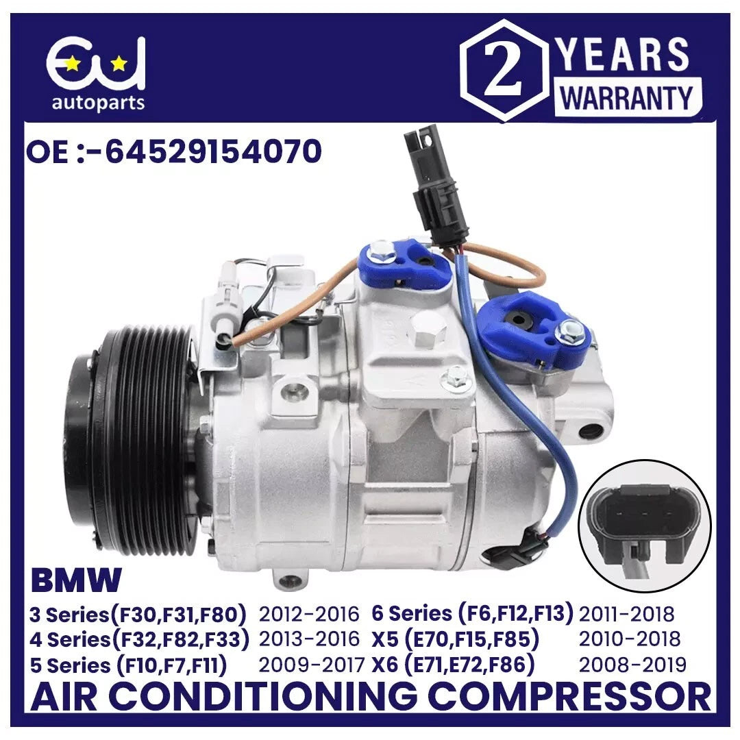 AIR CON AC COMPRESSOR FOR BMW 3 4 5 SERIES F30 F31 F80 F32 F33 F36 X6 E71 E72