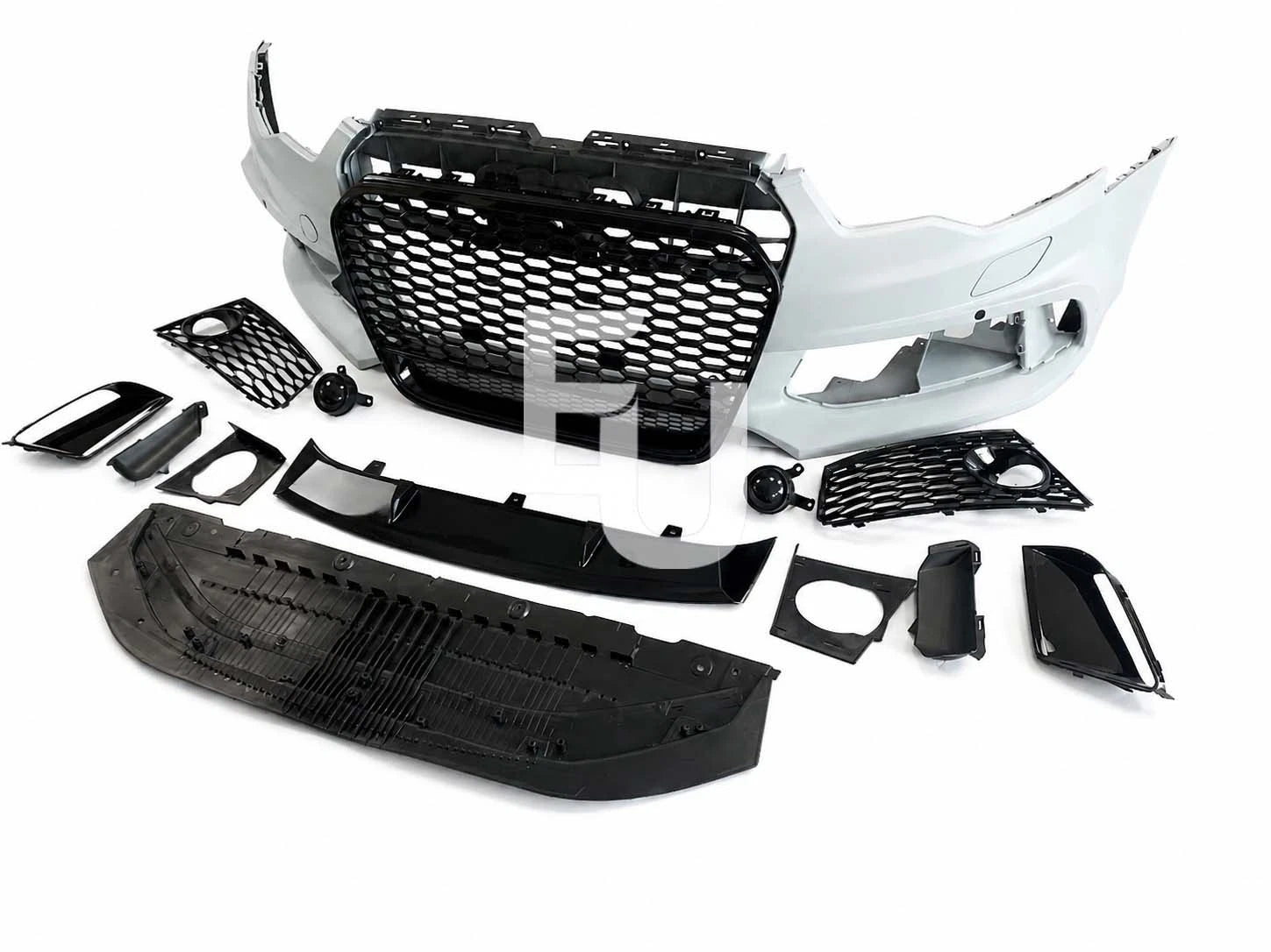 RS6 LOOK FRONT BUMPER CONVERSION BODYKIT FOR AUDI A6 S6 C7 4G 2011-2014 GRILLE