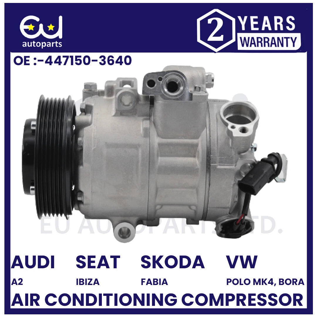 AIR CON AC COMPRESSOR FOR AUDI A2 TT SEAT IBIZA MK3 MK4 TOLEDO OCTAVIA MK2 RAPID