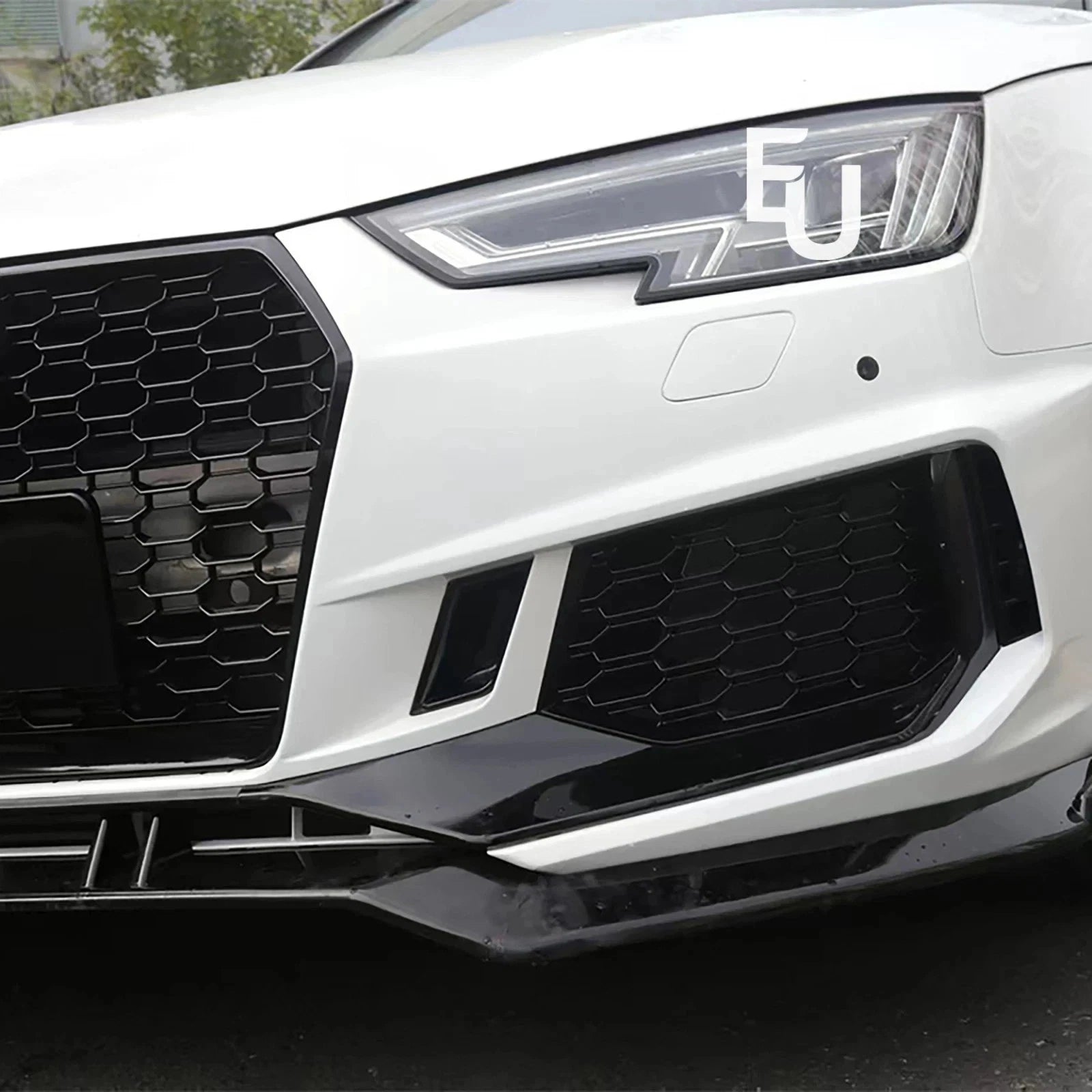 RS4 CONVERSION REAR & FRONT BUMPER BODYKIT SPLITTER FOR AUDI A4 B9 2017-20 SEDAN