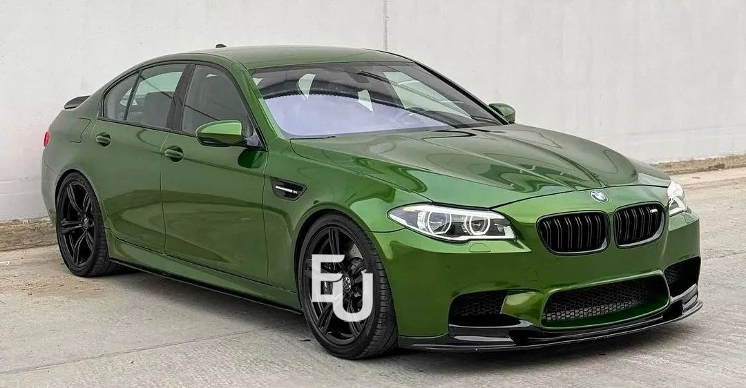 FOR BMW 5 SERIES F10 F11 MP STYLE SIDE SKIRTS EXTENSION BLADES GLOSS BLACK 10-17