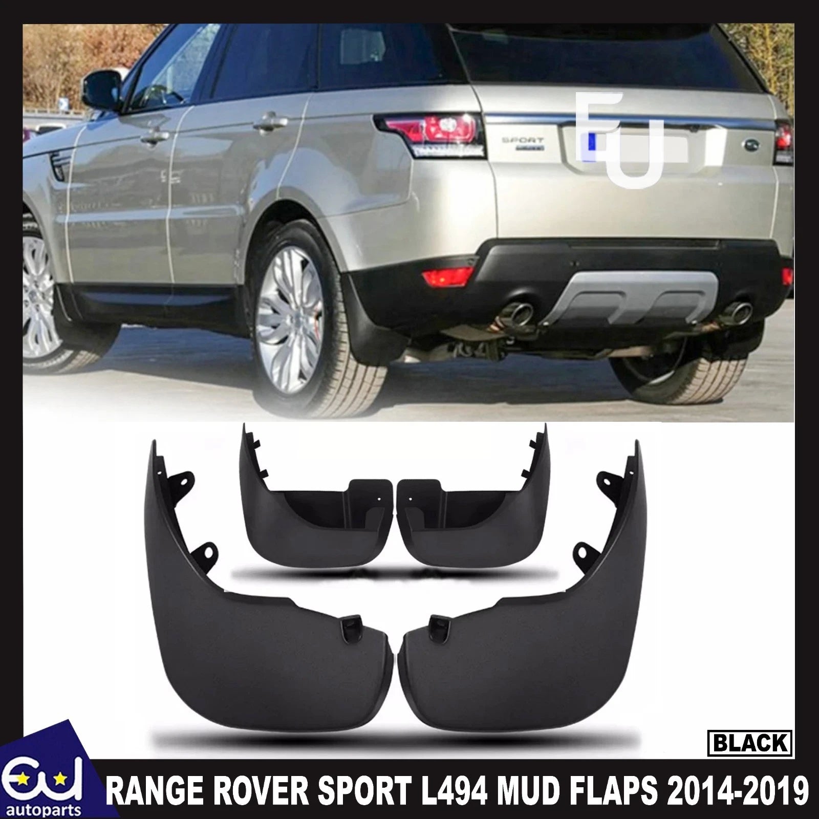 FOR RANGE ROVER SPORT L494 13-19 FORNT REAR MUD FLAPS SPLASH MUDGUARDS MUDFLAPS