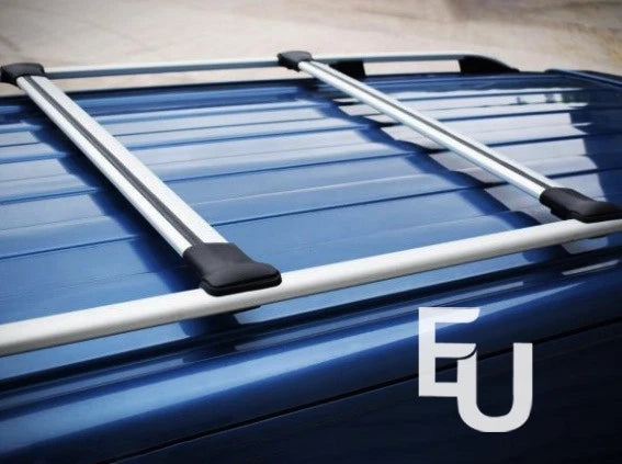 FOR VW CADDY MAXI ROOF RACK RAILS CROSS BARS LWB SILVER 2004-2015