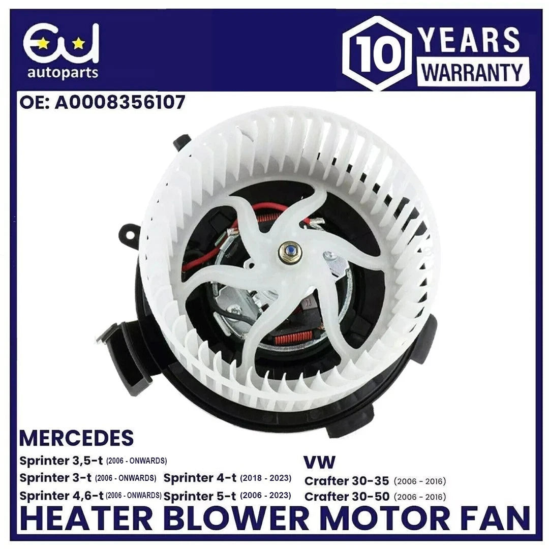 HEATER BLOWER MOTOR FAN FOR MERCEDES SPRINTER W906 906 VW CRAFTER 2006+ LHD/RHD
