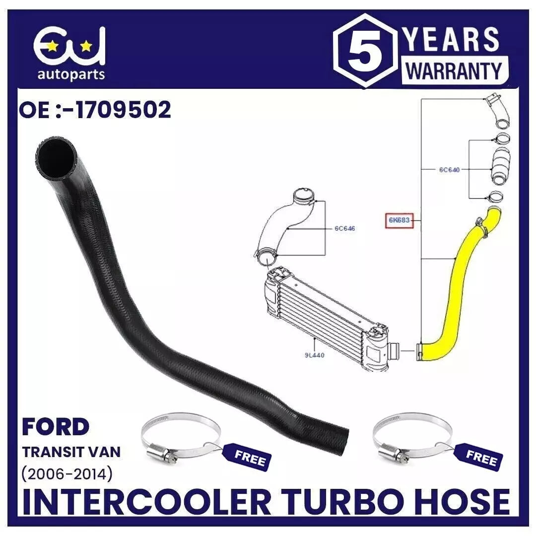 INTERCOOLER TURBO HOSE PIPE FOR FORD TRANSIT TOURNEO MK7 2.2 TDCI 2006