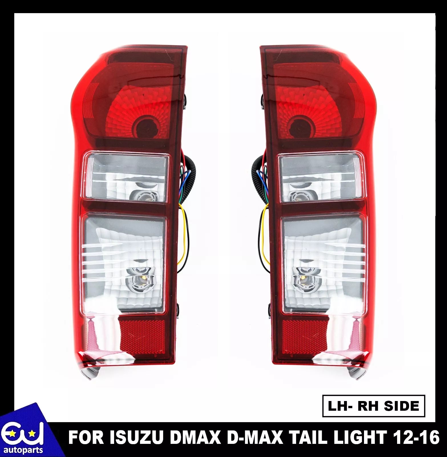 2x LED Rear Tail Light Brake Lamps For Isuzu DMax D-Max Ute 2012-2015 Left+Right
