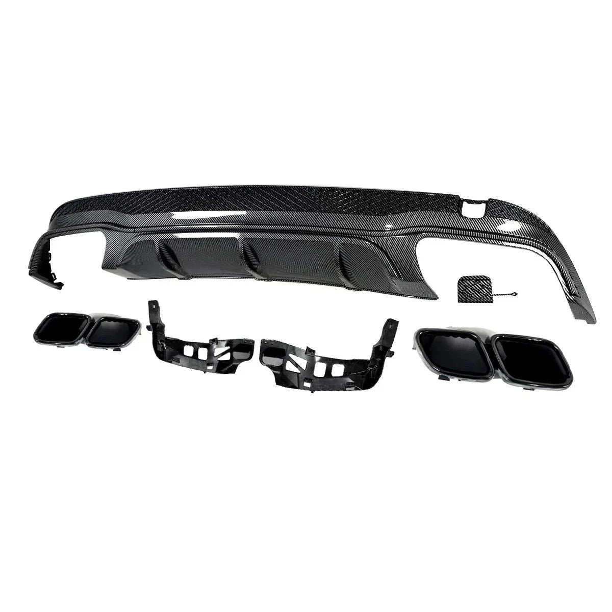 FOR MERCEDES W207 C207 COUPE A207 CABRIOLET AMG E63 REAR DIFFUSER CARBON 2013-16