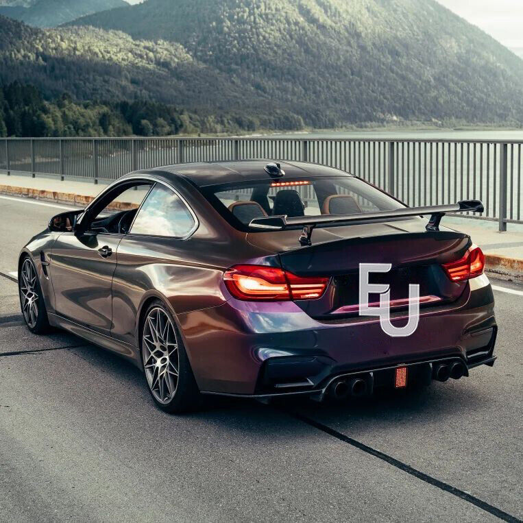 FOR BMW M3 M4 F80 F82 F83 F1 STYLE REAR DIFFUSER WITH LED GLOSS BLACK 2013-2020