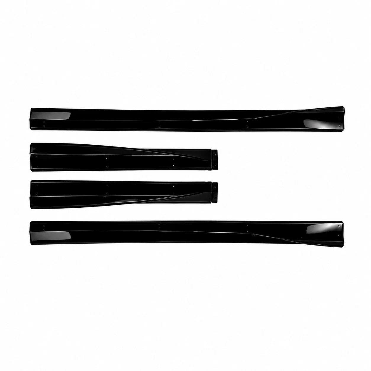 FOR MERCEDES E CLASS W214 S214 AMG LINE SIDE SKIRT EXTENSION LIP GLOSS BLACK 23+