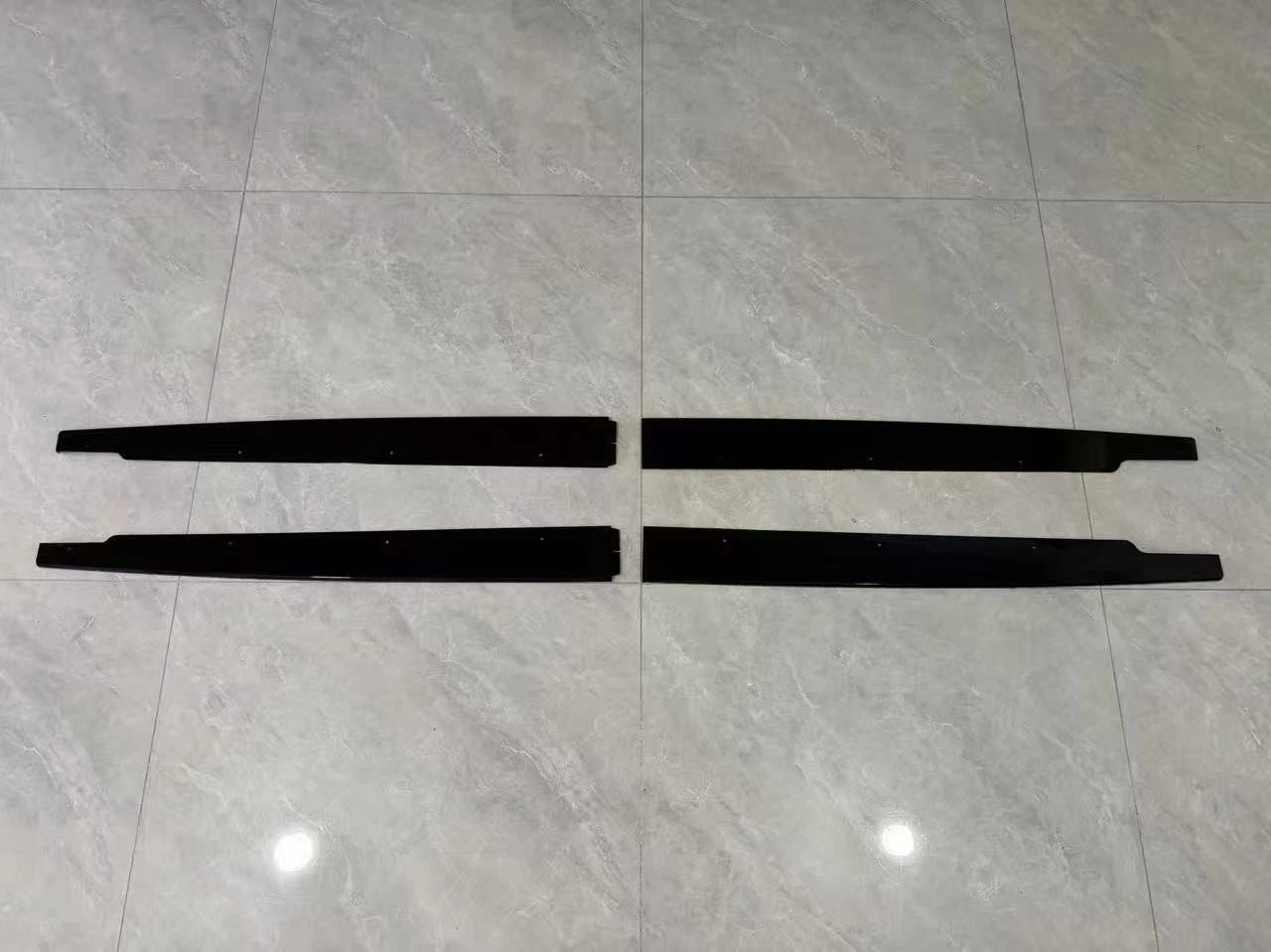 FOR BMW 3 SERIES E90 E92 E93 SIDE SKIRT EXTENSION BLADE KIT GLOSS BLACK 05-2013
