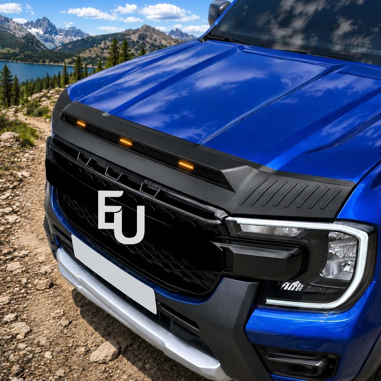 FOR FORD RANGER T9 2022+ HOOD GUARD WIND STONE DEFLECTOR BONNET GAURD