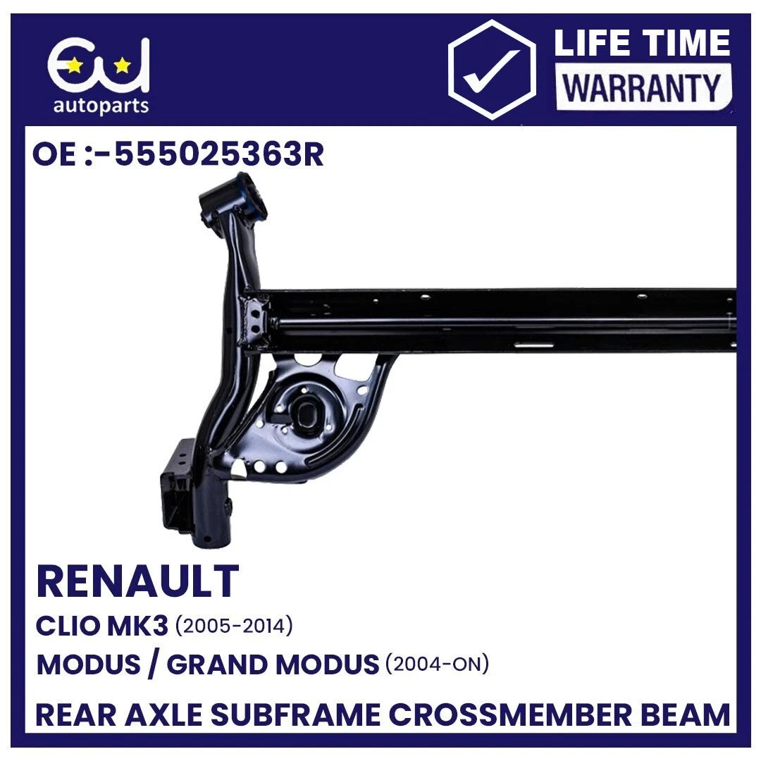 REAR AXLE SUBFRAME CROSSMEMBER BEAM FOR RENAULT CLIO MK3 05-14 MODUS 2004-ON