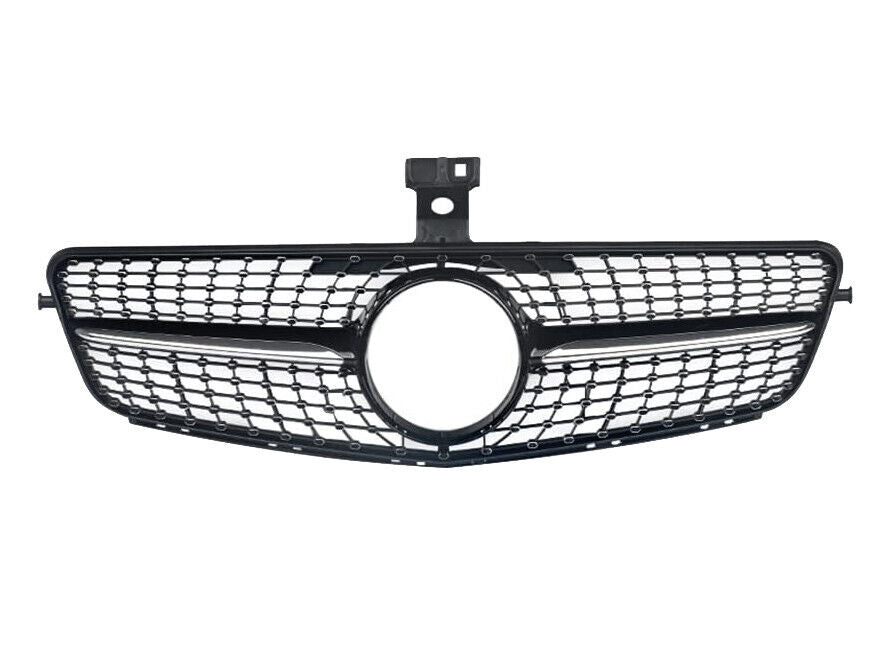 FOR MERCEDES C-CLASS W204 S204 C204 GRILL GRILLE AMG SILVER CHROME DIAMOND 08-14
