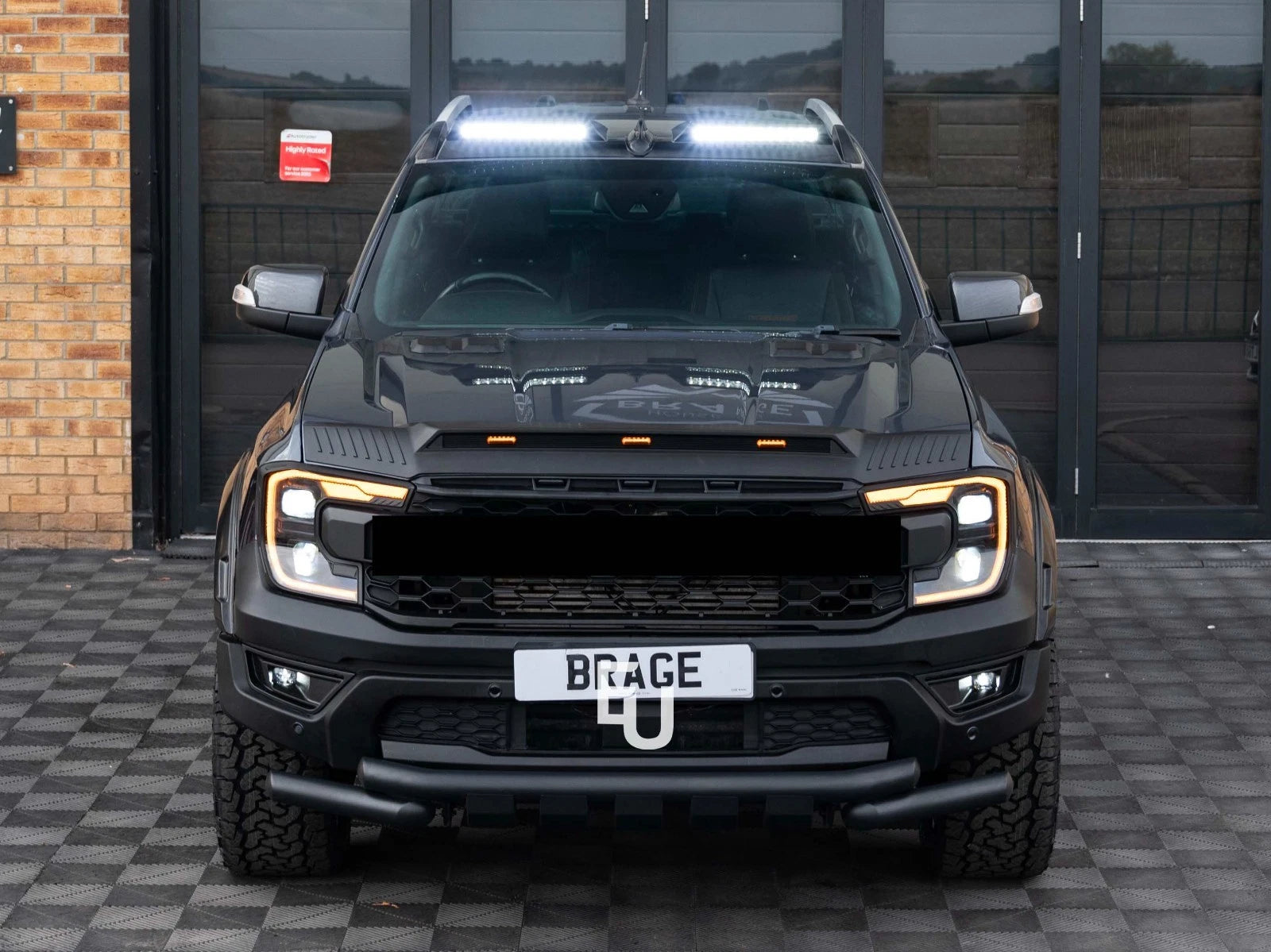 FOR FORD RANGER T9 2022+ HOOD GUARD WIND STONE DEFLECTOR BONNET GAURD