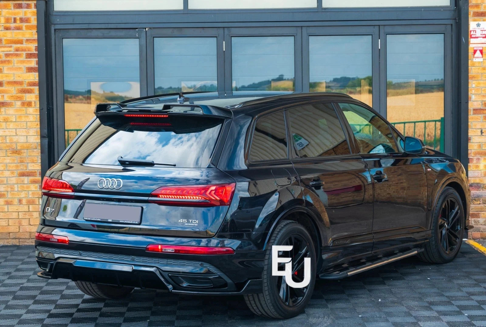 FOR AUDI Q7 4M SQ7 S LINE REAR ROOF BOOT WING SPOILER LIP GLOSS BLACK 2016-2019