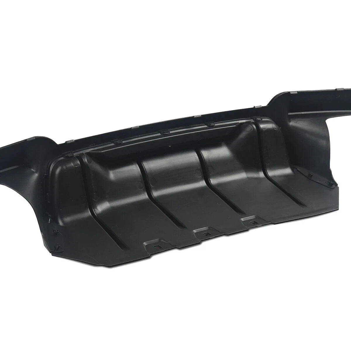 FOR BMW 5 SERIES F10 REAR BUMPER DIFFUSER MSPORT SPLITTER VALANCE GLOSS BLACK