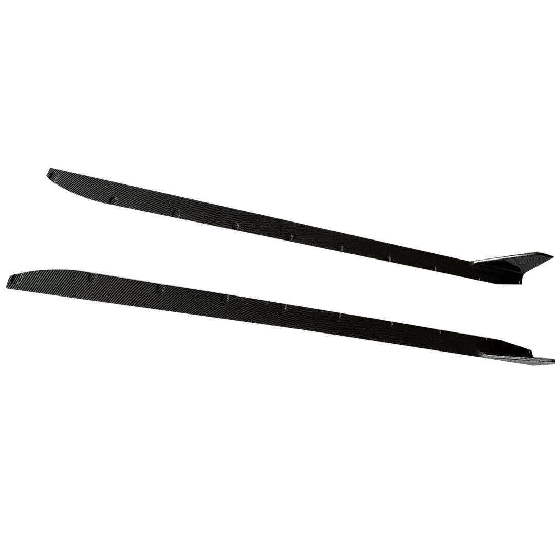 FOR BMW G80 M3 G82 G83 M4 MP STYLE SIDE SKIRT EXTENTION LIP CARBON LOOK 2020+