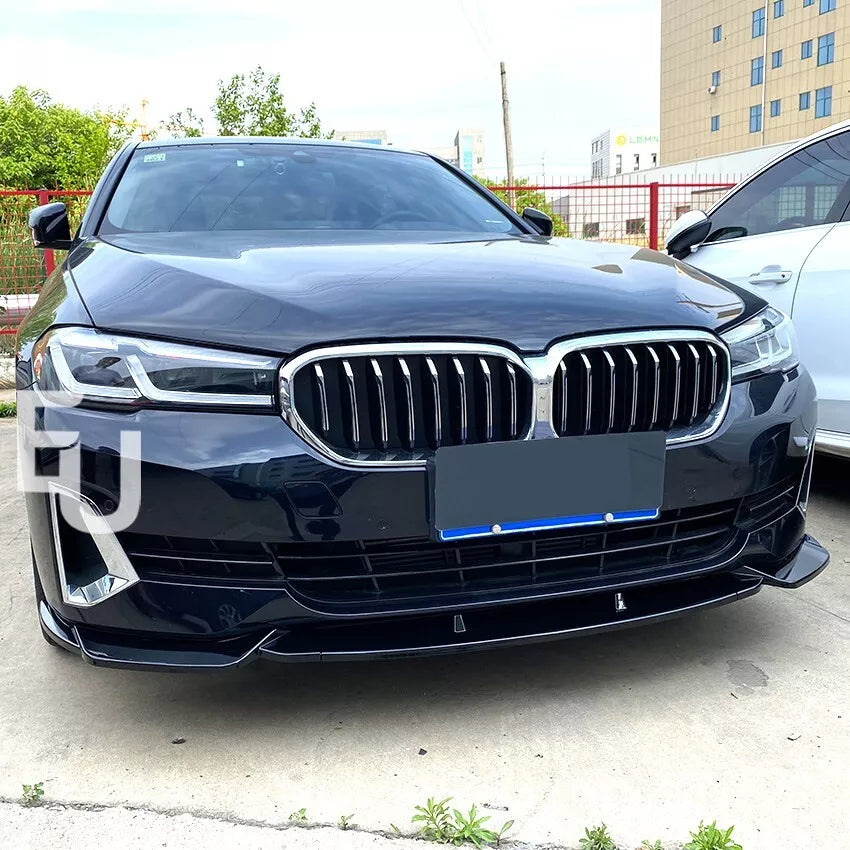 FOR BMW 5 SERIE G30 G31 SE LCI FRONT SPLITTER LIP SPOILER LUXURY GLOSS BLACK 20+