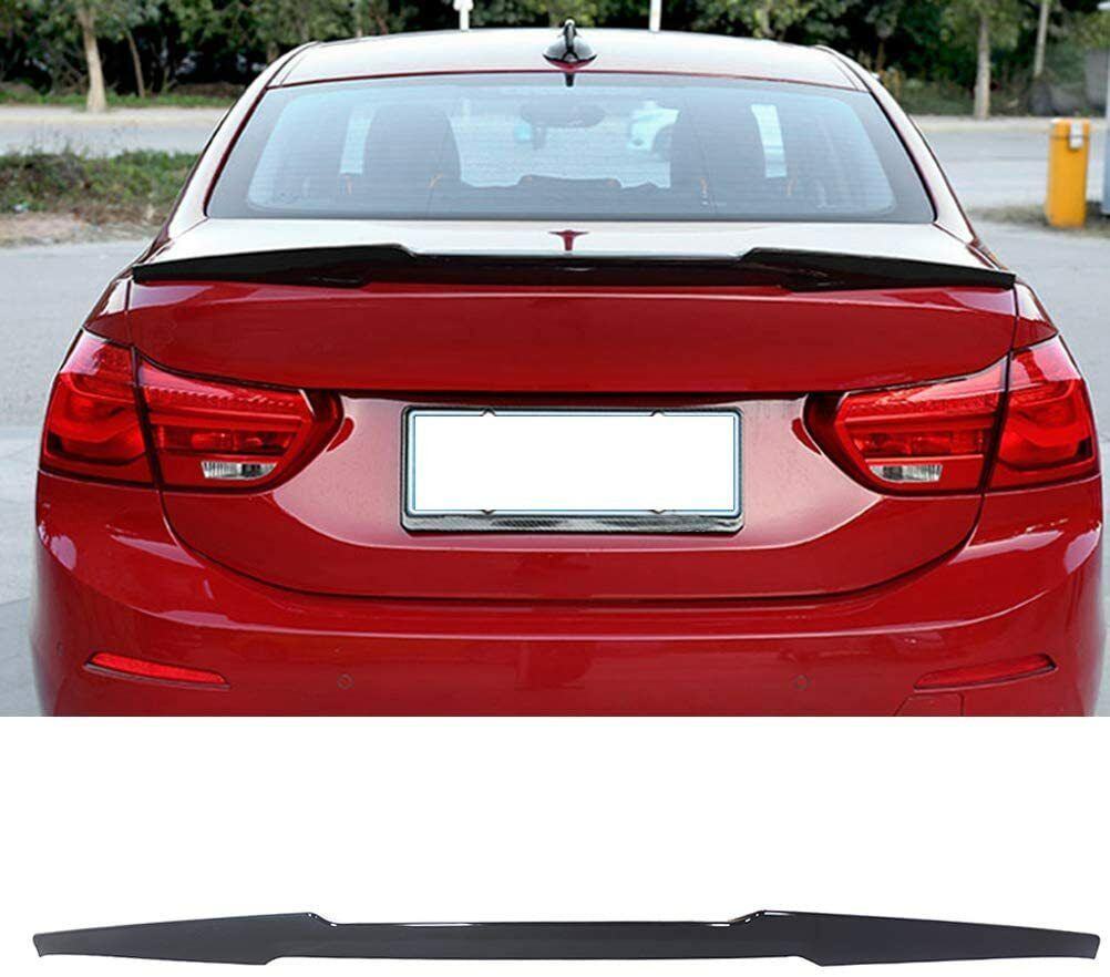 FOR BMW 3 SERIES F30 F80 M3 M4 V STYLE REAR BOOT SPOILER LIP PRIMED ABS MATERIAL