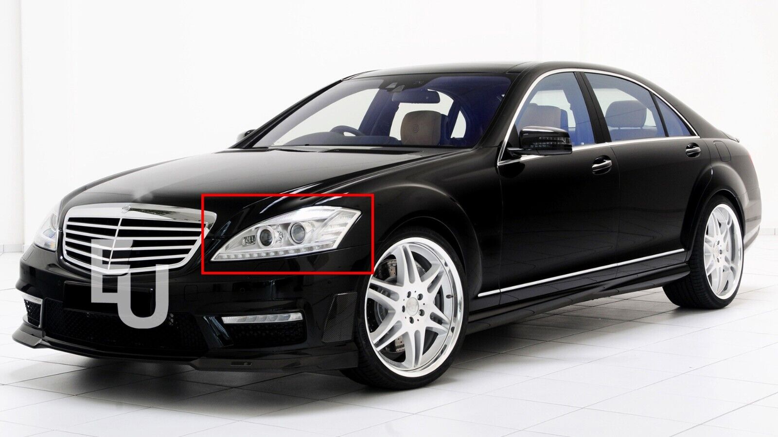 MERCEDES S-CLASS W221 S430 S450 S550 09-13 LEFT HEADLIGHT HEADLAMP LENS COVER