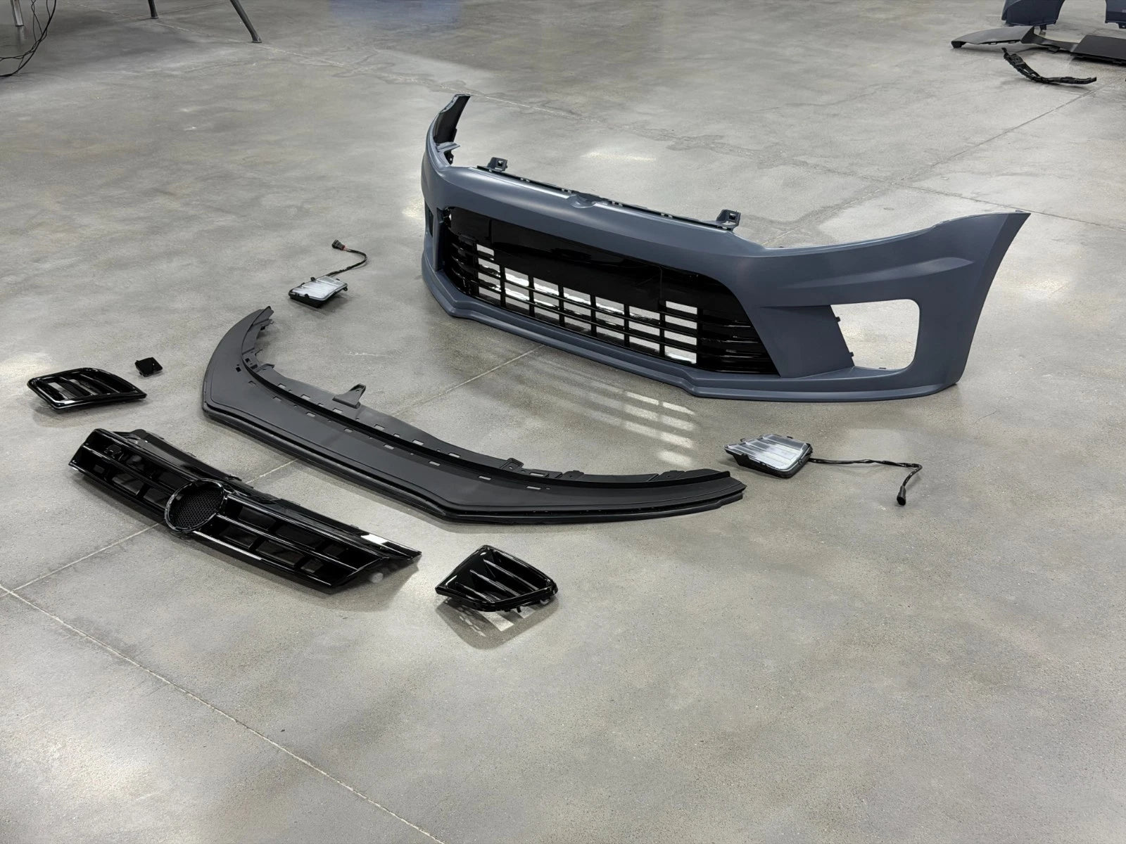 FOR VW VOLKSWAGEN POLO MK5 6R 6C 2009-2017 FRONT & REAR BUMPER KIT WRC STYLE