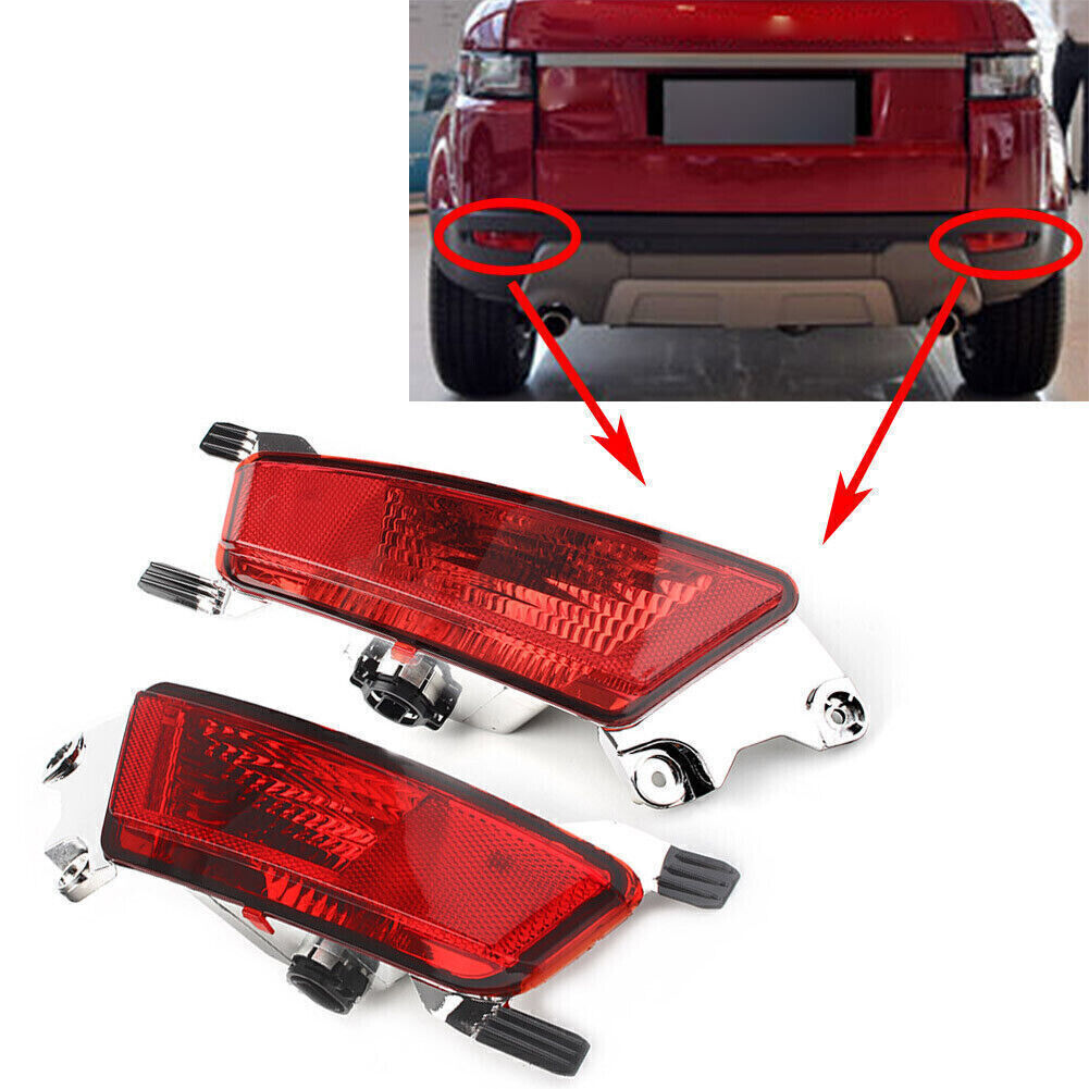 FOR RANGE ROVER EVOQUE L538 L+R REAR BUMPER REFLECTOR FOG LIGHT RED LE