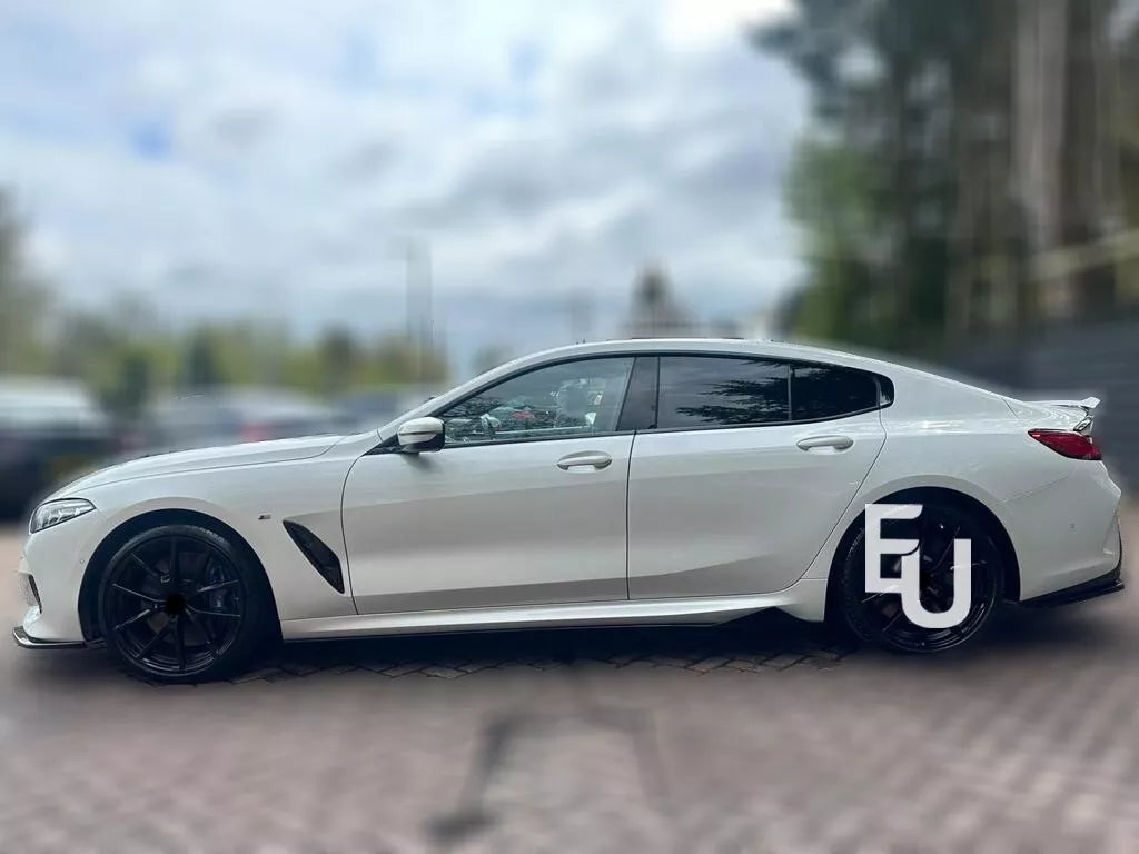 SIDE SKIRTS EXTENSION BLADES GLOSS BLACK FOR BMW 8 SERIES G16 GRAN COUPE 2018+