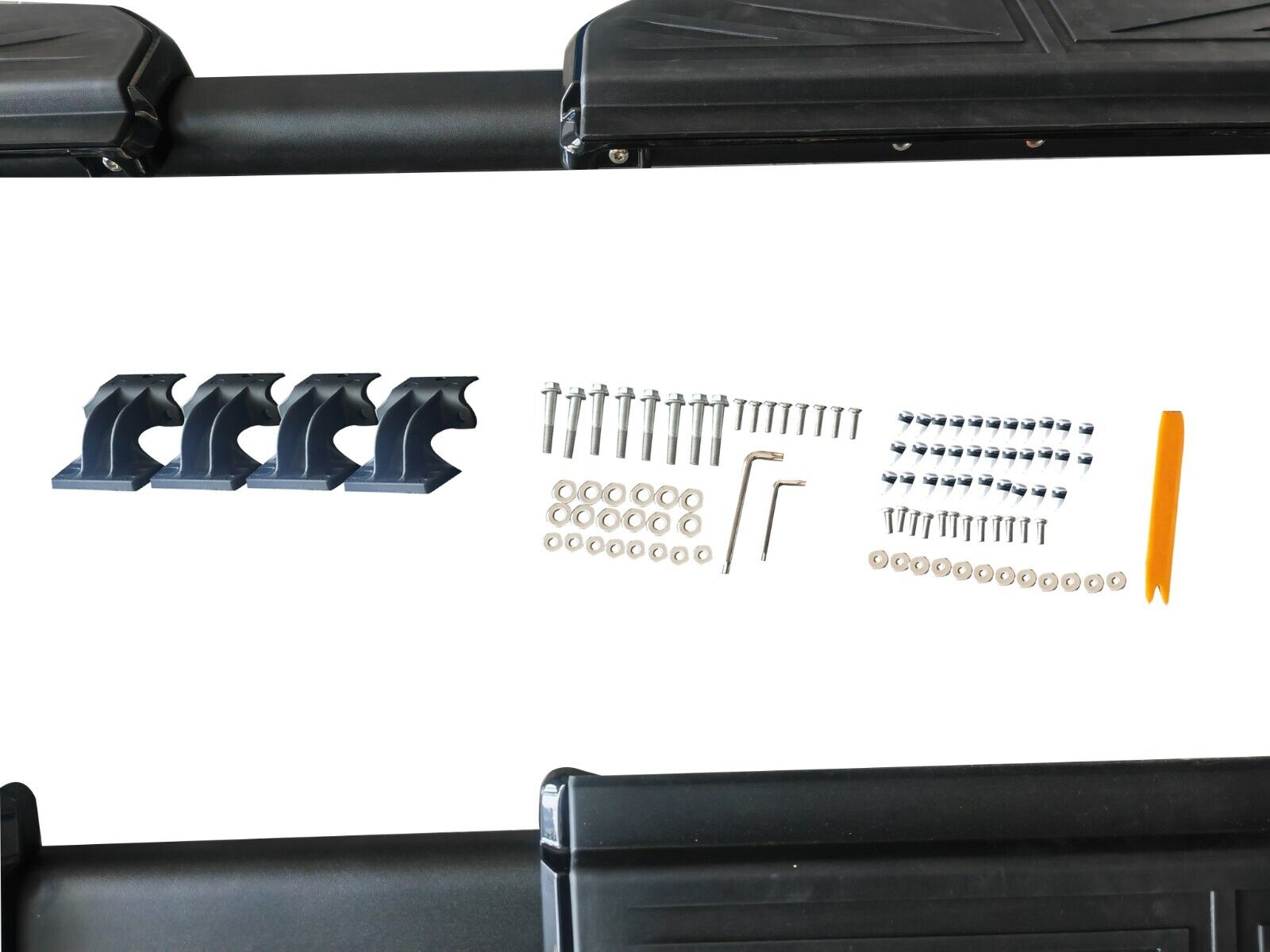 RUNNING BOARD SIDE STEPS FOR LAND ROVER DEFENDER 110 L663 UNION JACK DESIGN 20+