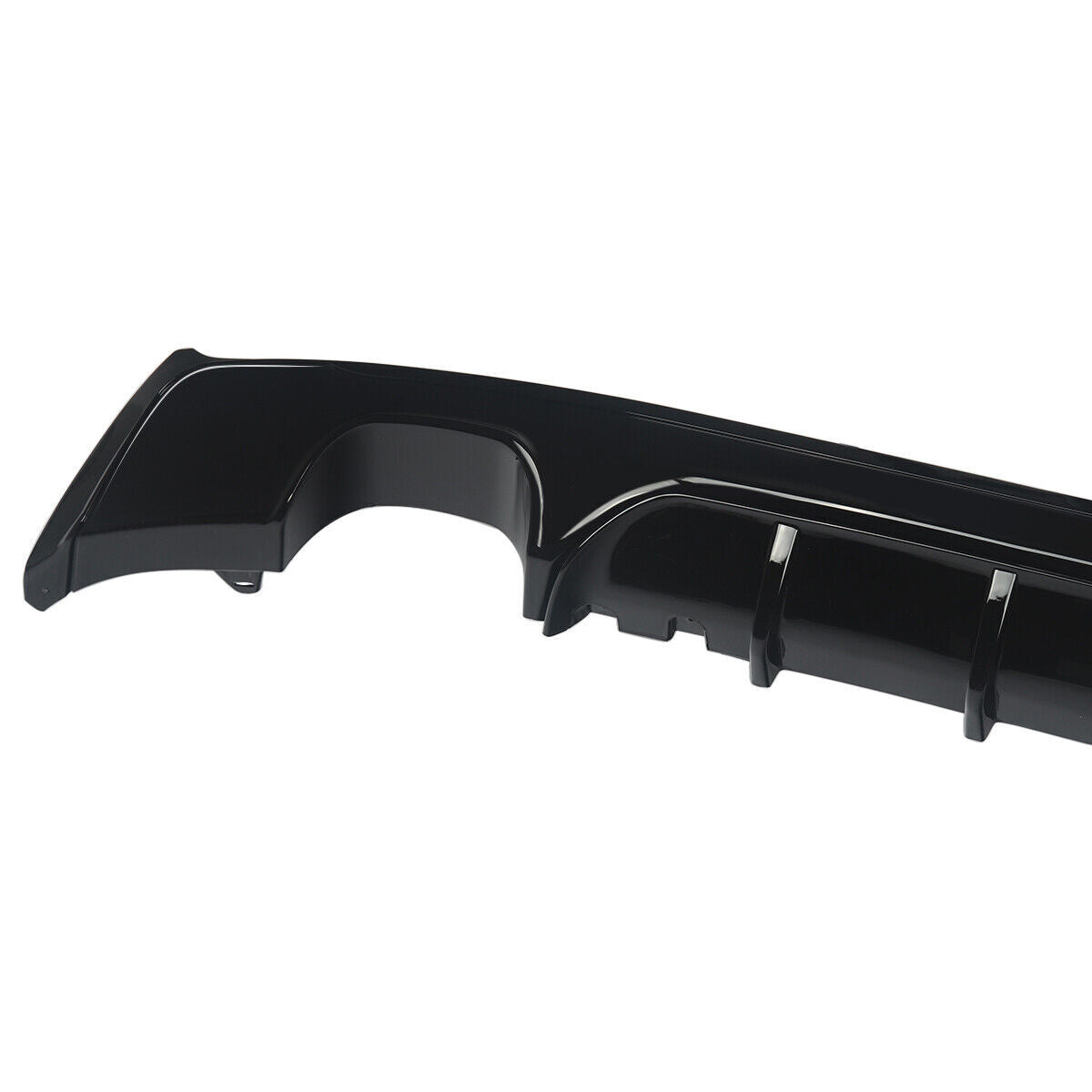 FOR BMW 2 SERIES F22 F23 M SPORT QUAD REAR DIFFUSER MP STYLE 14-21 GLOSS BLACK