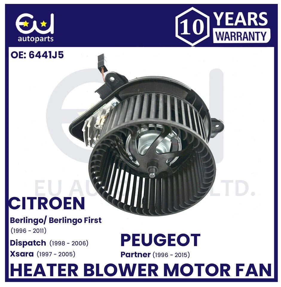 HEATER BLOWER MOTOR FAN FOR CITROEN DISPATCH BERLINGO ZX PEUGEOT PARTNER EXPERT
