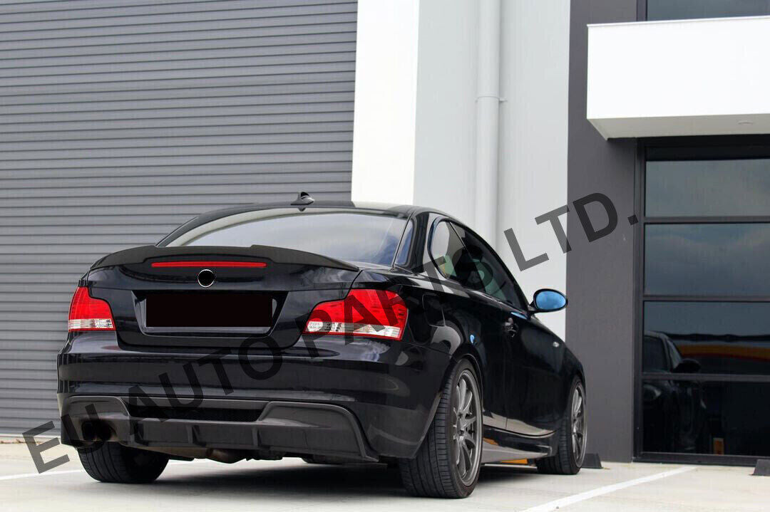 FOR BMW 1 SERIES E82 REAR TRUNK BOOT SPOILER M4 STYLE GLOSS BLACK 2007-2013