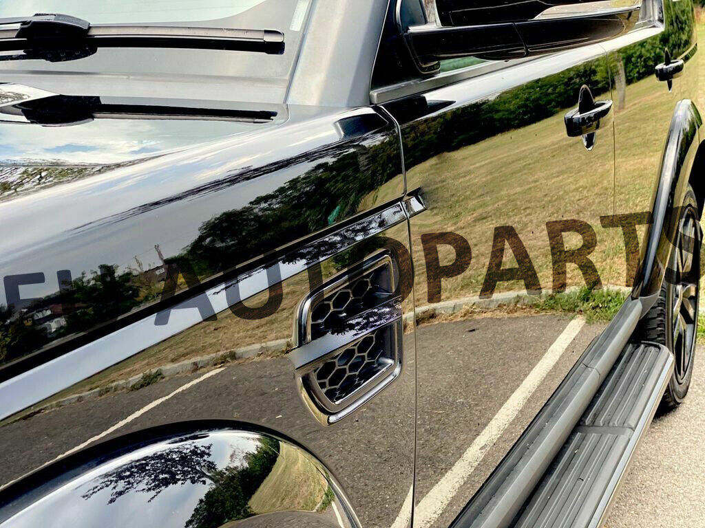 ALL BLACK STEALTH SIDE STEPS RUNNING BOARDS FOR LAND ROVER DISCOVERY 3 & 4 04-16
