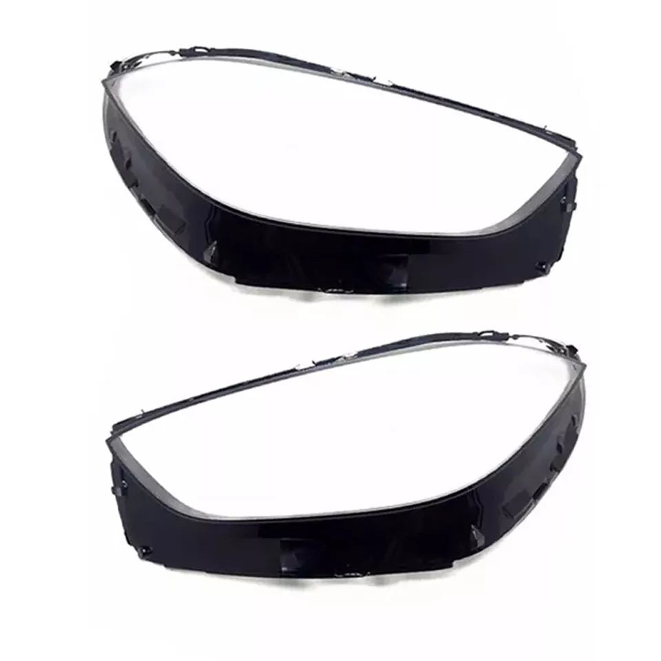 FOR MERCEDES C CLASS W206 PAIR LEFT RIGHT SIDE HEADLIGHT LENS COVER HEADLAMP 21+