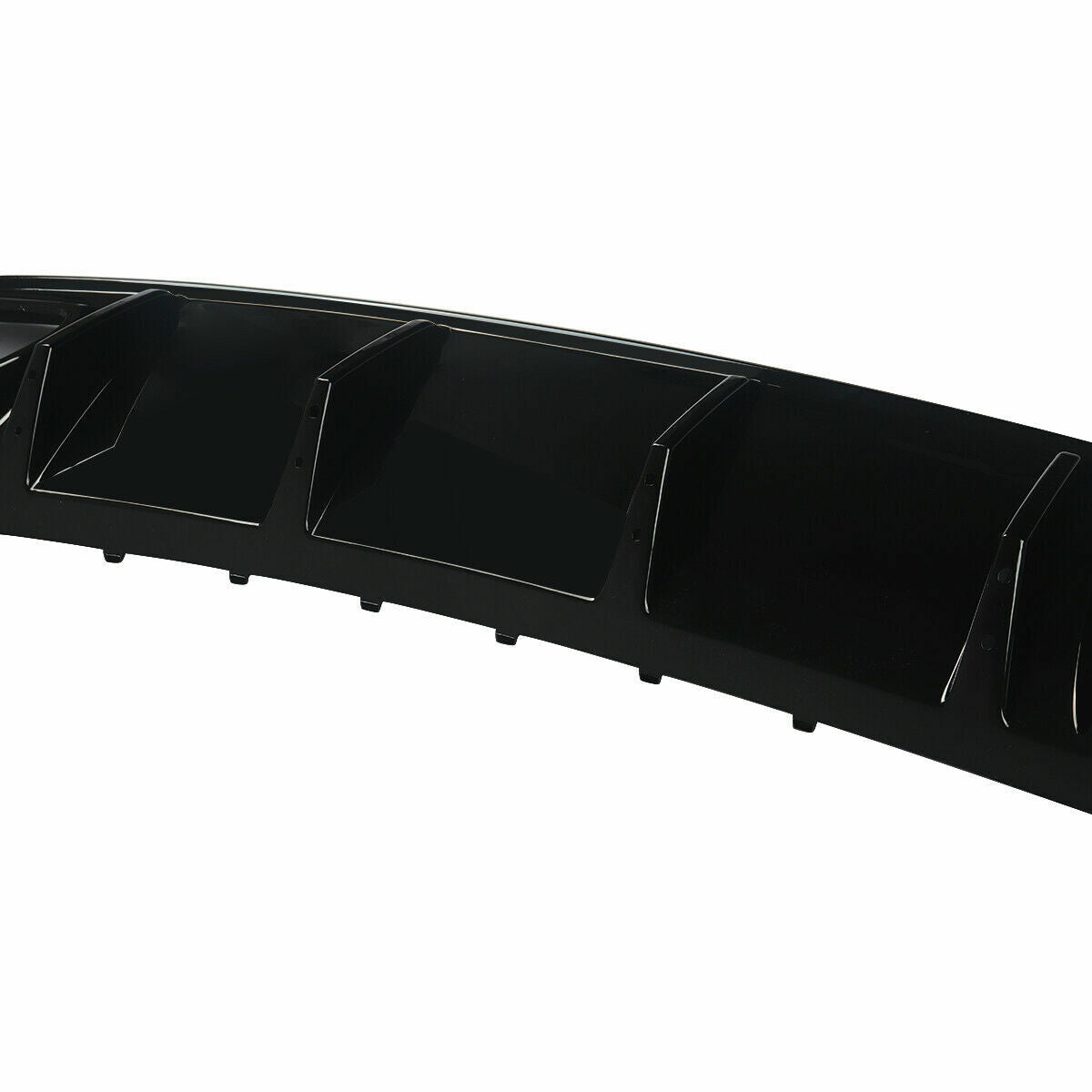 REAR DIFFUSER FOR MERCEDES A CLASS W176 AMG A45 LOOK TAIL PIPE GLOSS BLACK 12-18