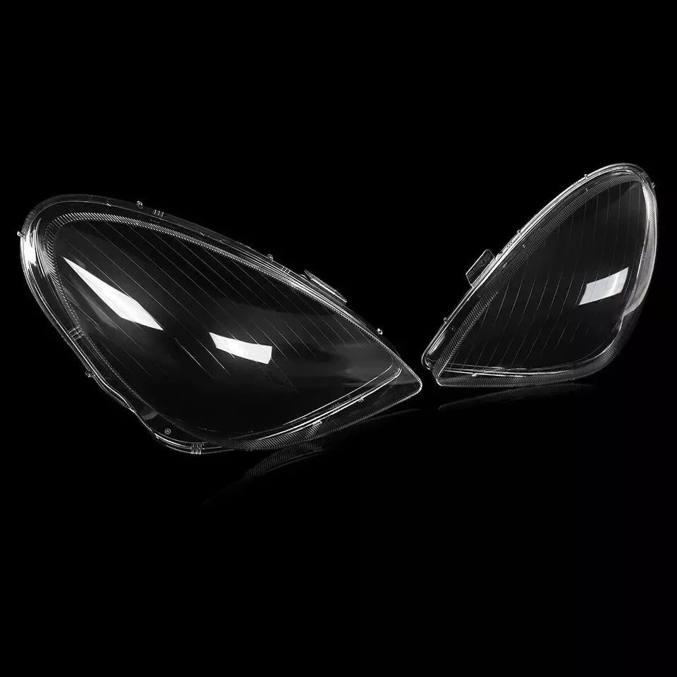 PAIR FRONT CLEAR HEADLIGHT LAMP LENS COVER FOR MERCEDES-BENZ SLK R171 2005-2011
