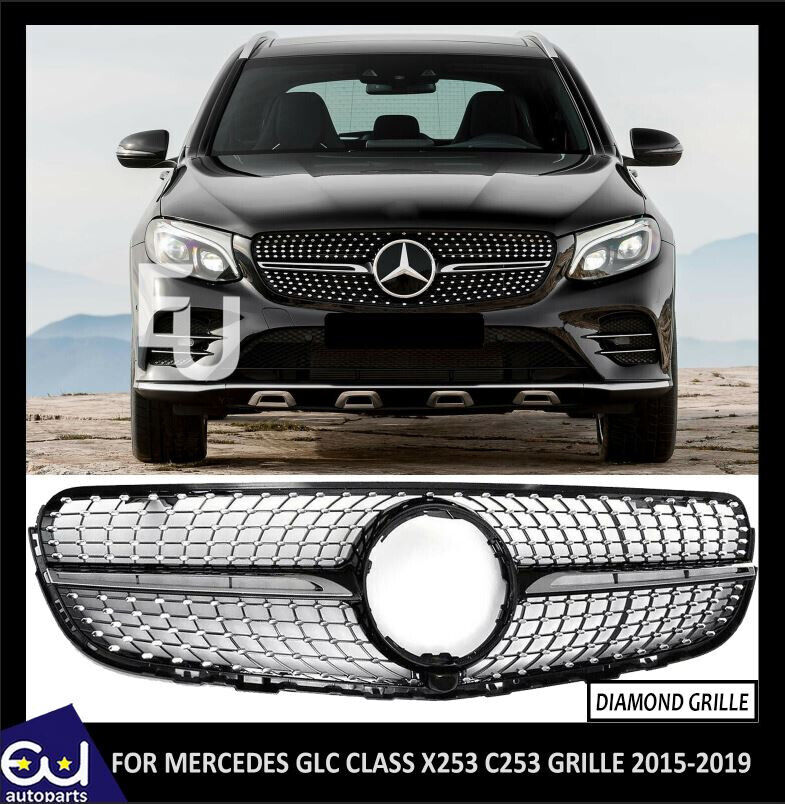 FOR MERCEDES GLC X253 C253 2015-2019 FRONT GRILLE DIAMOND GLC 43 STYLE