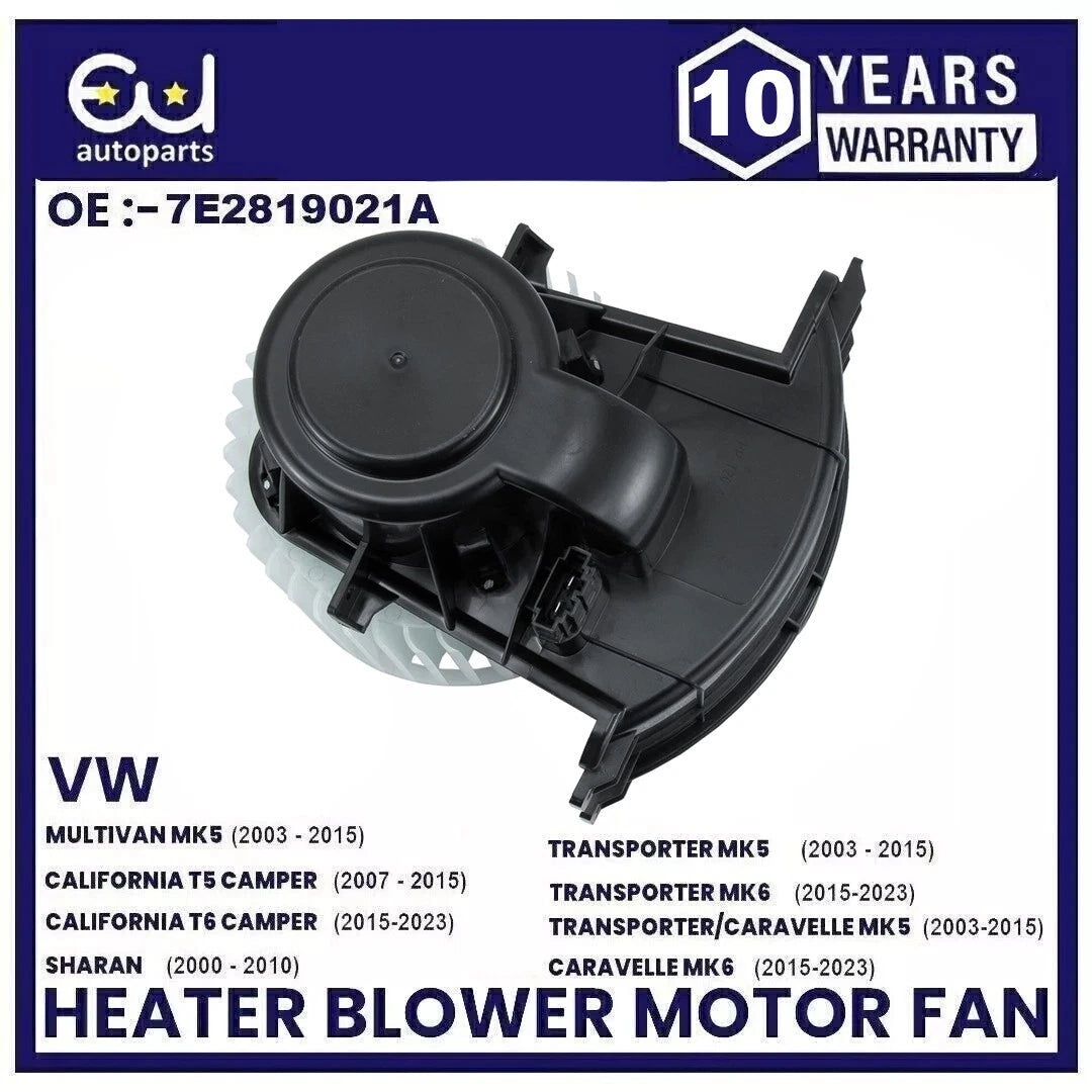FOR VW TRANSPORTER T5 T6 HEATER BLOWER MOTOR FAN RHD 2003-2022 7H2819021B 87272