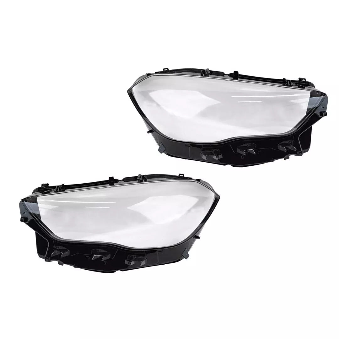 FOR MERCEDES GLA H247 PAIR LEFT RIGHT SIDE HEADLIGHT LENS COVER HEADLAMP 20-22