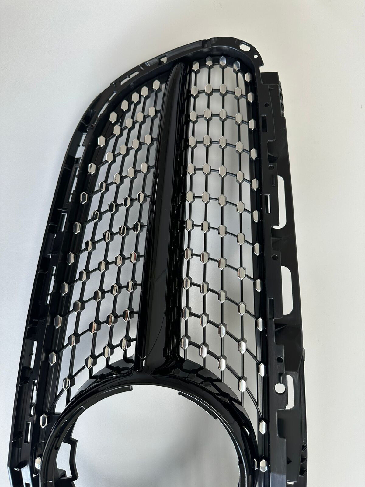 FOR MERCEDES E CLASS W212 S212 GLOSS BLACK DIAMOND GRILL GRILLE 2013-2016 AMG
