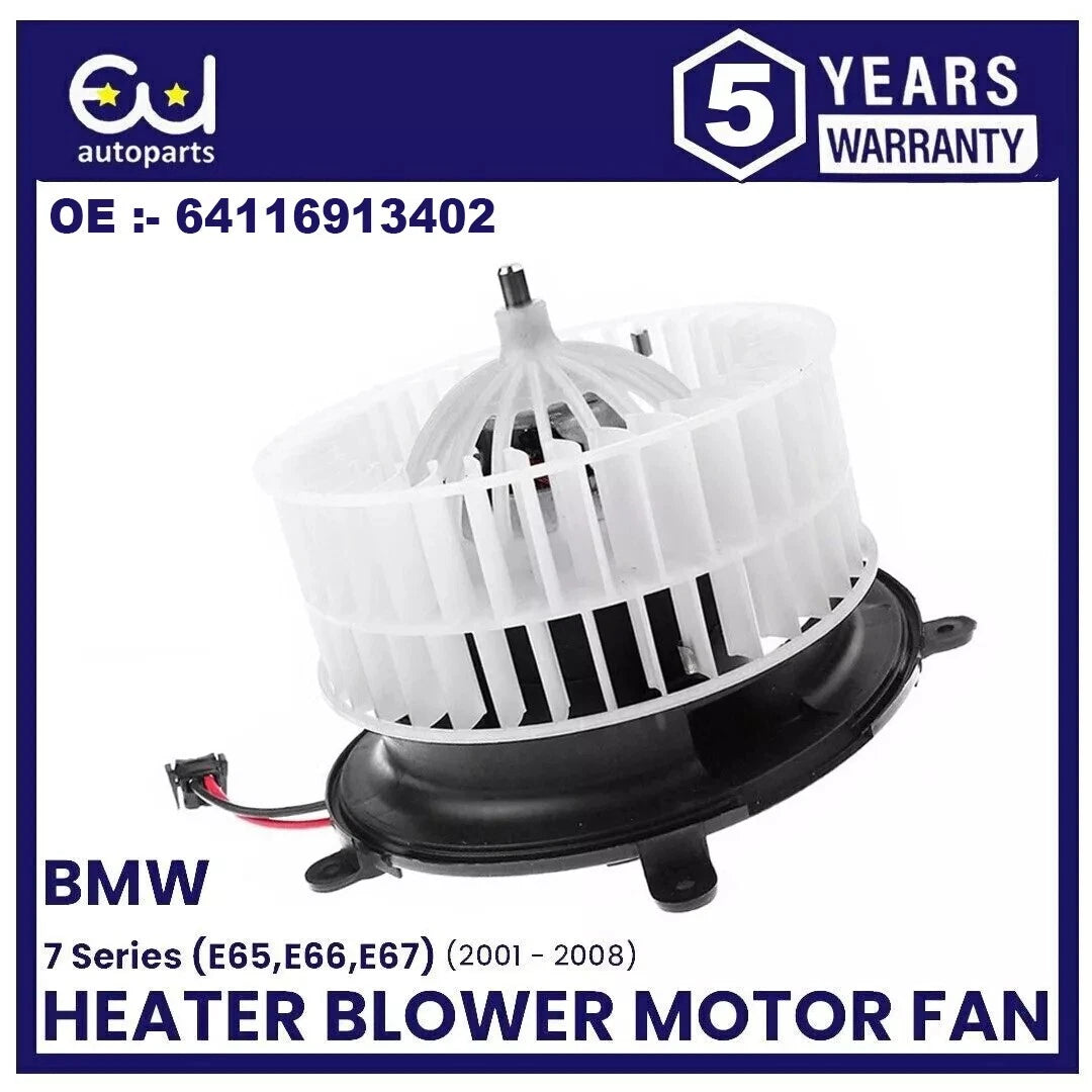 HEATER BLOWER MOTOR FAN FOR BMW 7 SERIES 735I E65 E66 E67 01-08 64116913402 RHD