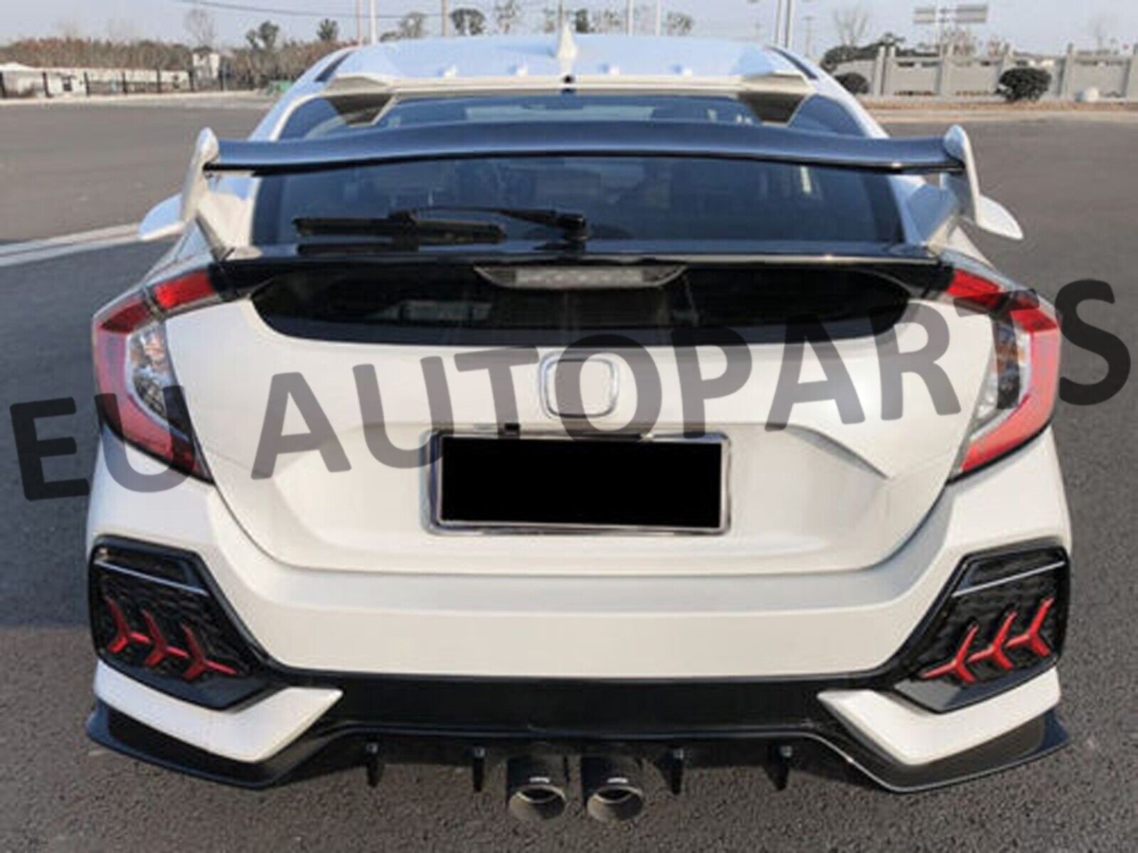 FOR HONDA CIVIC HATCHBACK R STYLE REAR ROOF SPOILER BOOT LIP HOOD SPOILER 2016+