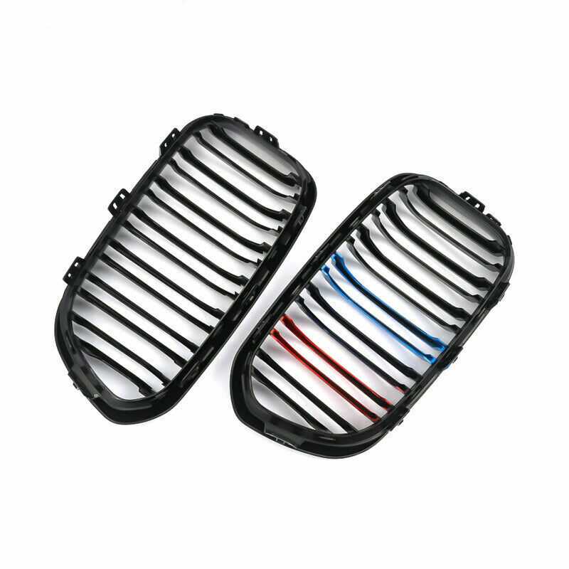 FOR BMW F20 F21 FRONT GRILLE M COLOR KIDNEY TWIN DUAL GRILLE GRILL  2015 ONWARDS