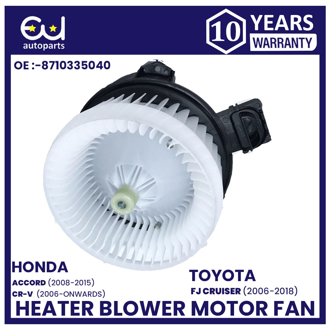 HEATER BLOWER MOTOR FAN FOR HONDA CR-V ACCORD JEEP COMPASS TOYOTA FJ CRUISER