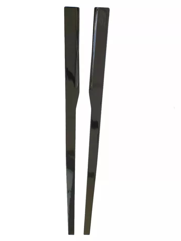 GLOSS BLACK SIDE SKIRT EXTENSION BLADES FOR BMW 8 SERIES M COUPE G14 G15 2019+