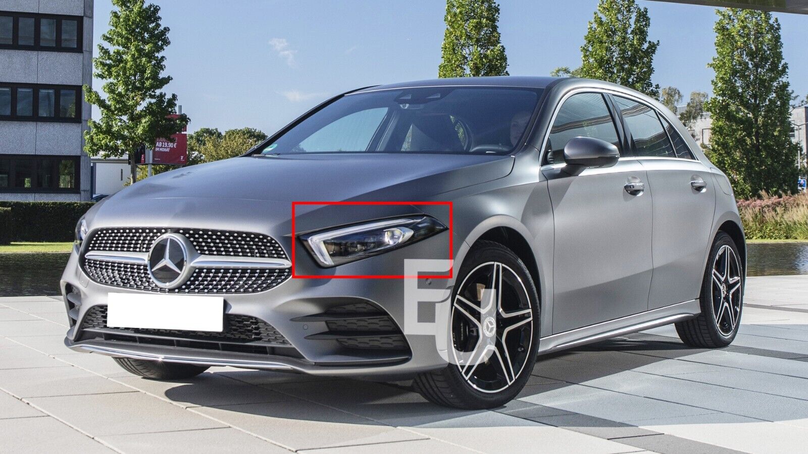 FOR MERCEDES-BENZ A CLASS W177 HEADLIGHT LENS COVER LEFT PASSENGER SIDE + MANUAL