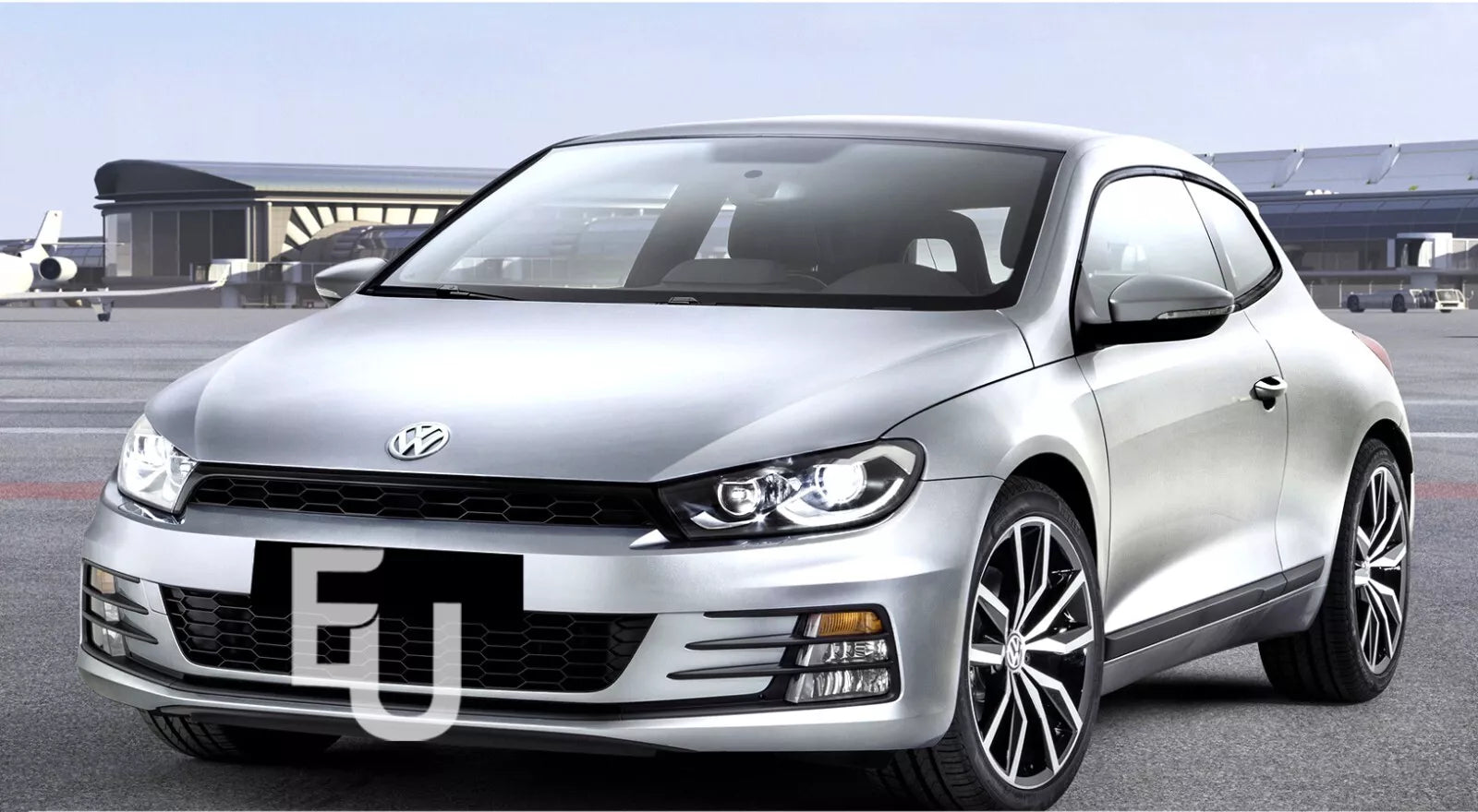 LEFT RIGHT SIDE PAIR HEADLIGHT LENS COVER LAMP FOR VW SCIROCCO MK3 2008-2017