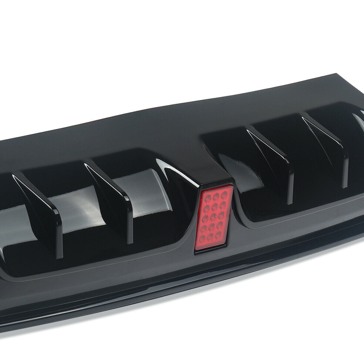 FOR MERCEDES S CLASS S63 W222 B STYLE AMG REAR DIFFUSER TAILPIPE GLOSS BLK 13-17