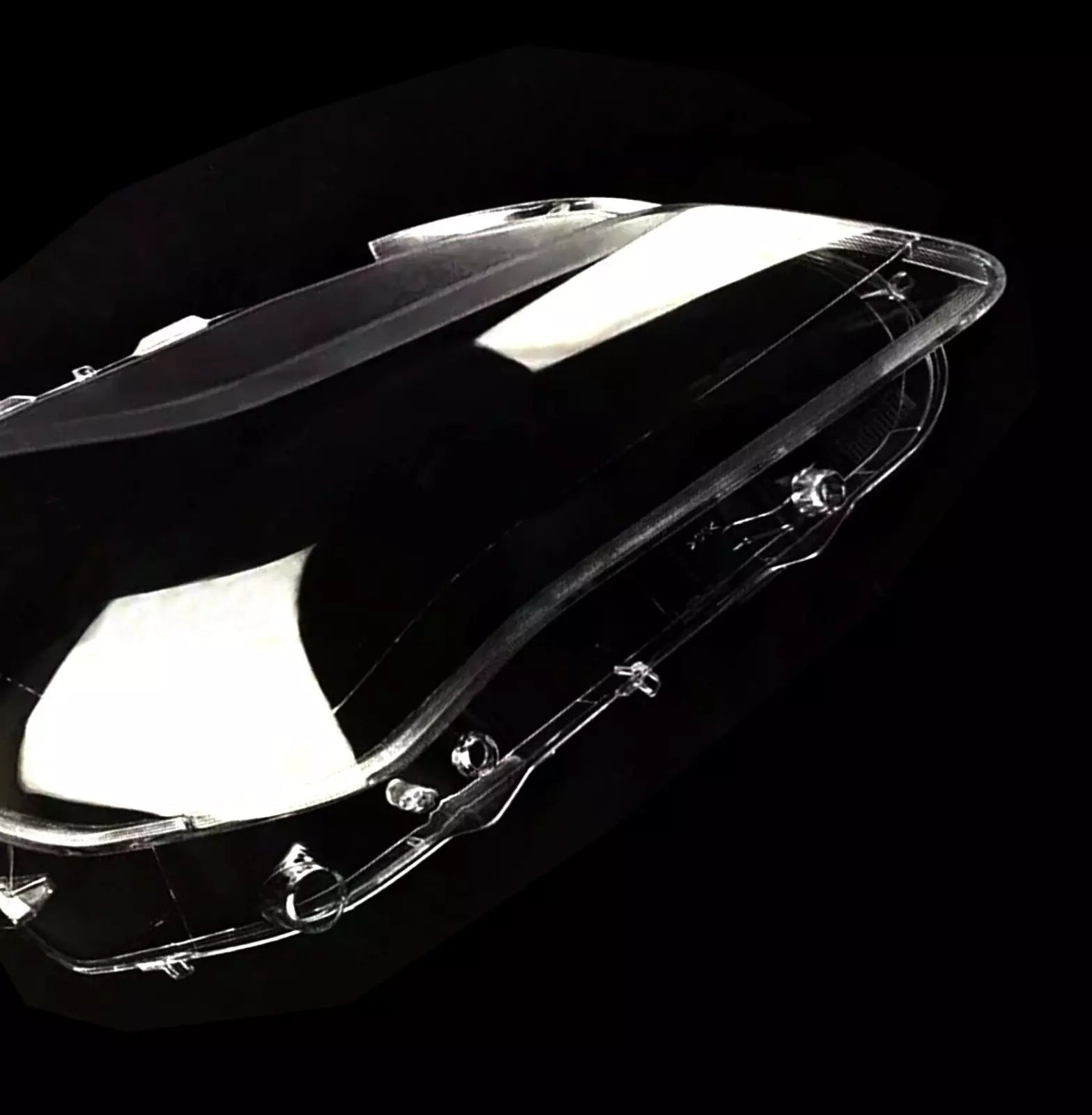LEFT PASSENGER FOR MASERATI QUATTROPORTE MK6 HEADLAMP HEADLIGHT LENS COVER 16-19