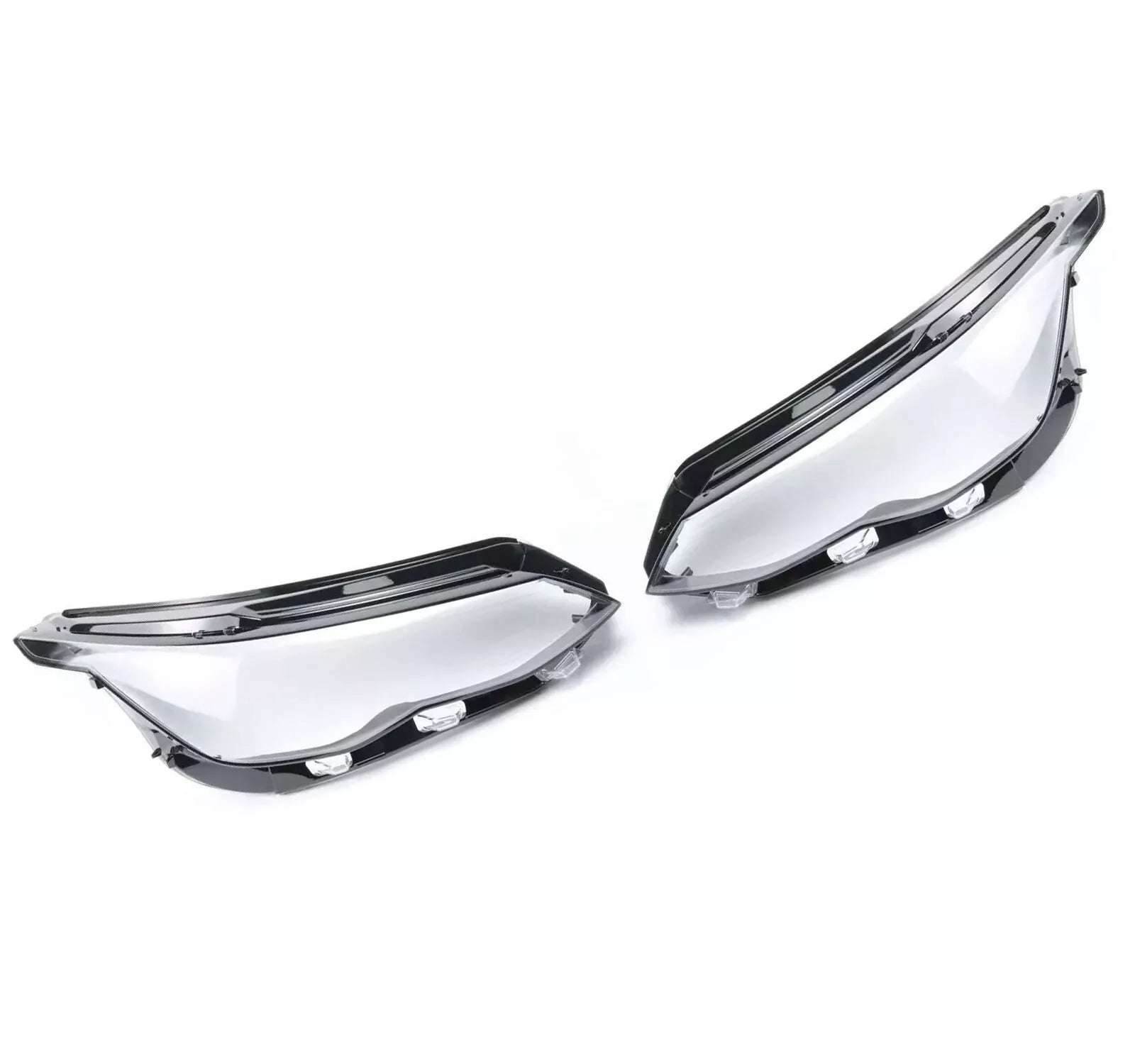 LEFT RIGHT SIDE PAIR HEADLIGHT LENS COVER LAMP FOR VW GOLF 8 MK8 R-LINE 19-23