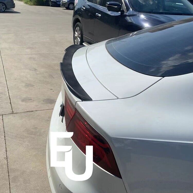 REAR BOOT TRUNK SPOILER LIP WING FOR AUDI A7 S7 RS7 4G SEDAN 10-2018 GLOSS BLACK